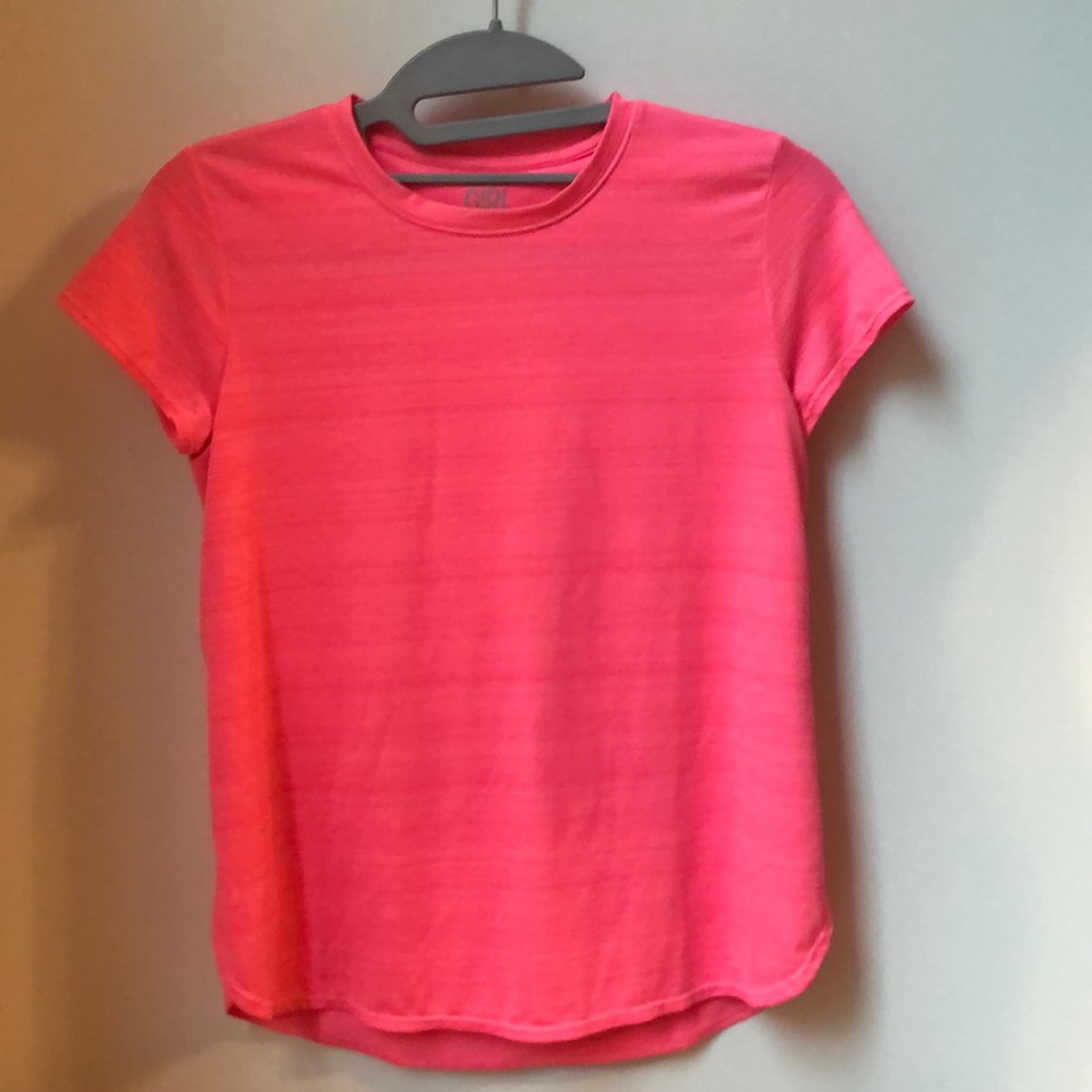 Athleta Girl pink shirt